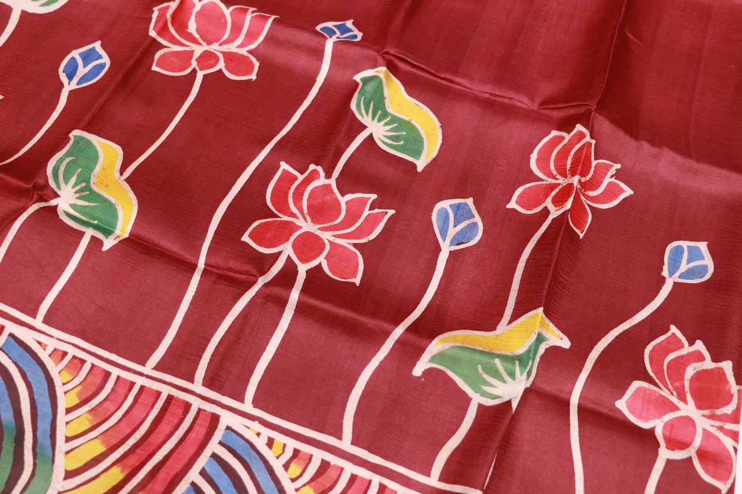 Pure  Tusser Saree Brown  Colour