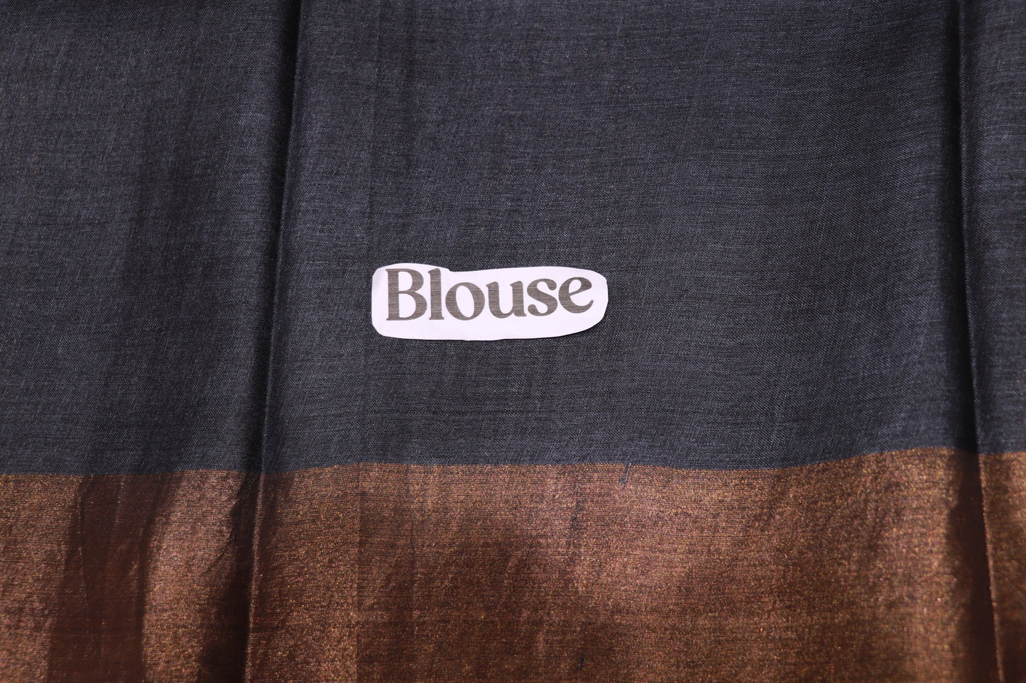 Pure Tusser Saree Black Colour