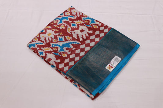 Pure Tusser Saree onion Colour