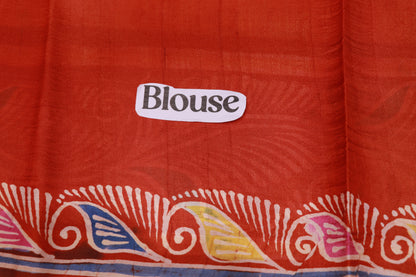 Pure Tusser Saree  Yellow With Red colour