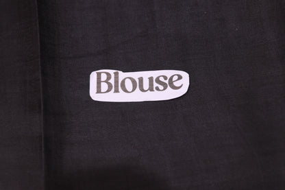 Pure Tusser Sree  Red With   Black Colour