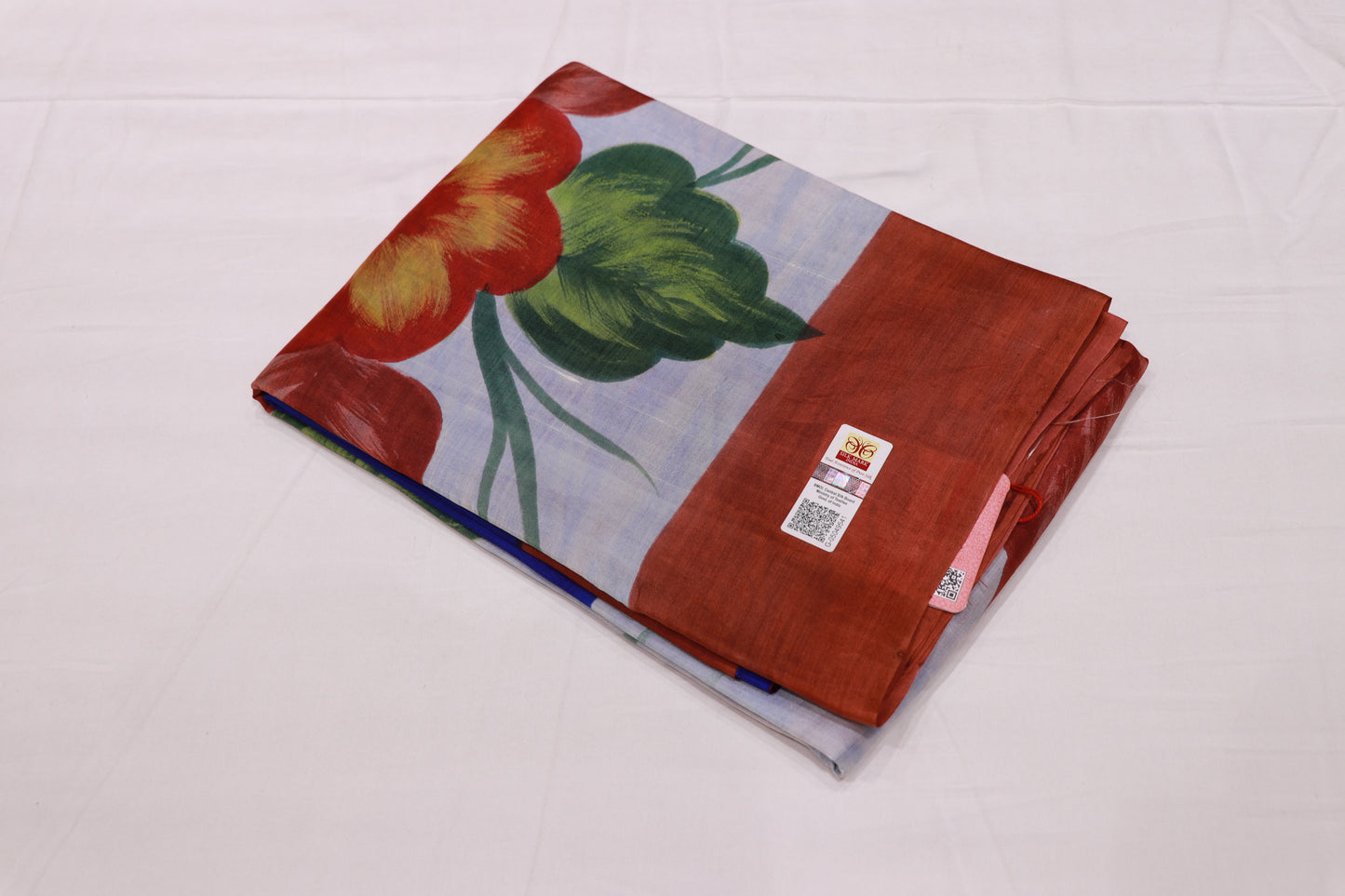 Pure Tusser Saree Blue Colour