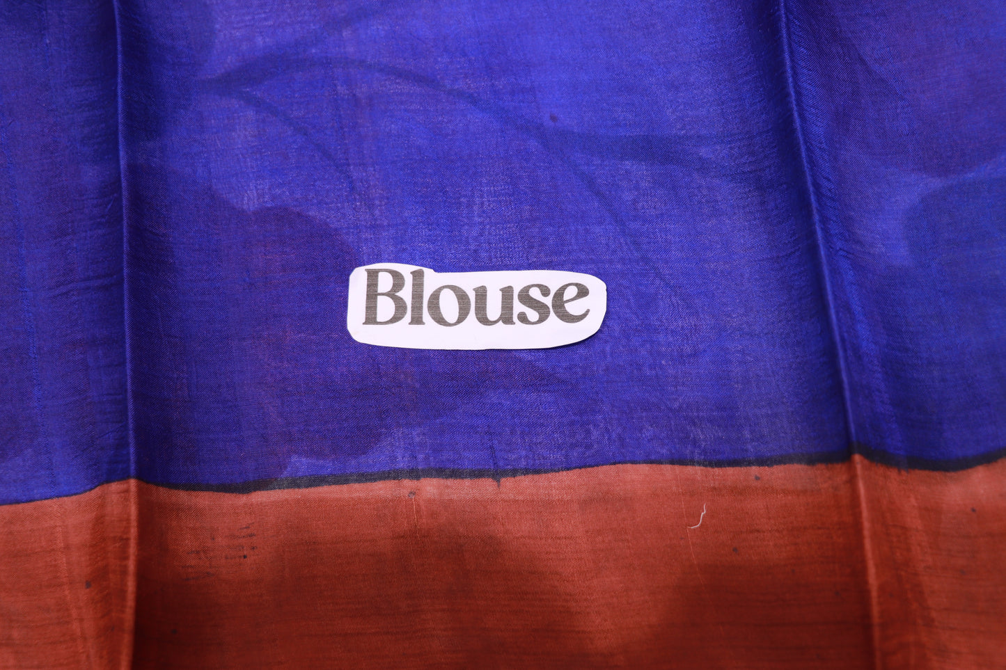 Pure Tusser Saree Blue Colour