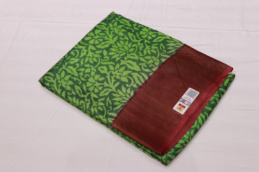Pure Tusser Green Colour