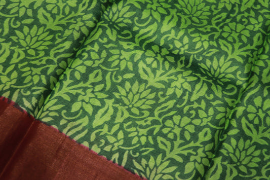 Pure Tusser Green Colour