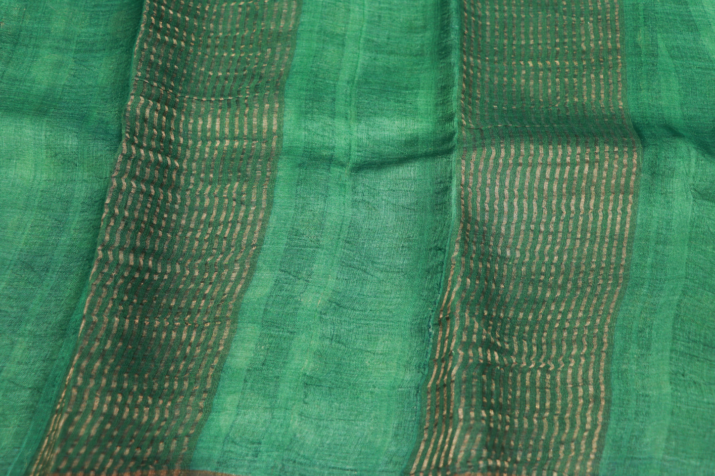 Pure  Tusser Parrot Green  Colour