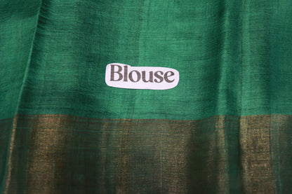 Pure  Tusser Parrot Green  Colour