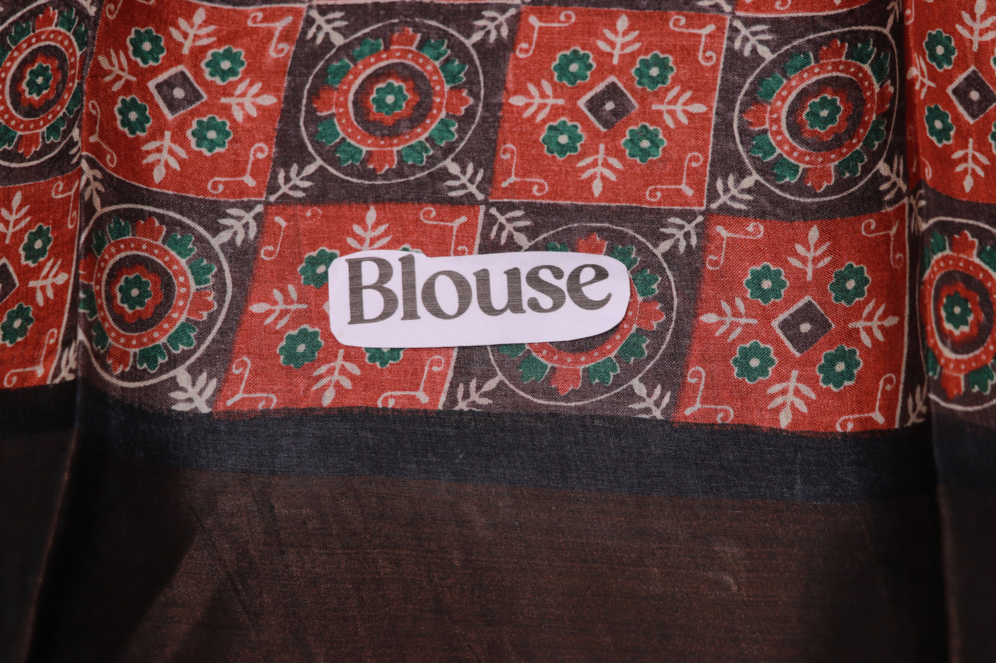 Pure  Tusser Orange Colour