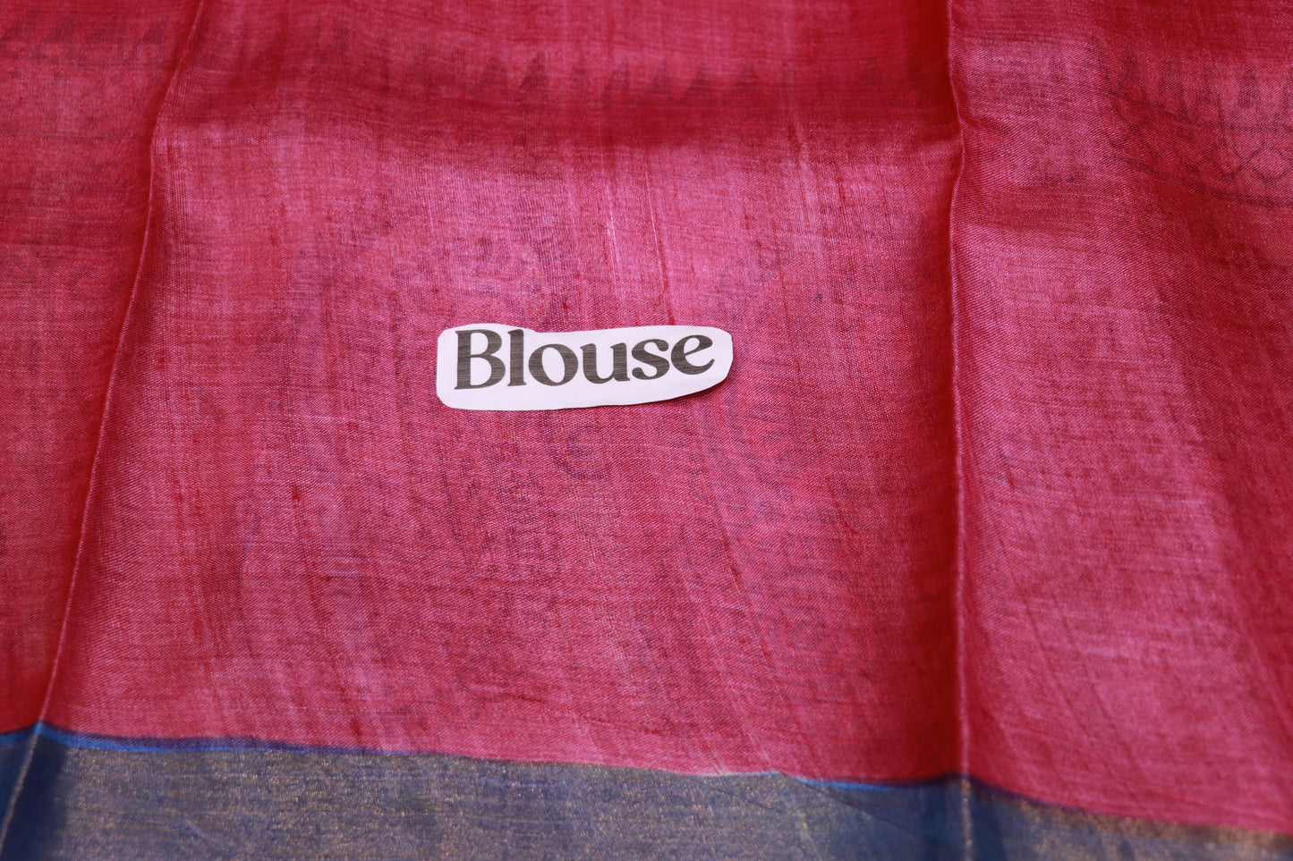 Pure  Tusser  Pink  With  Half White Colour