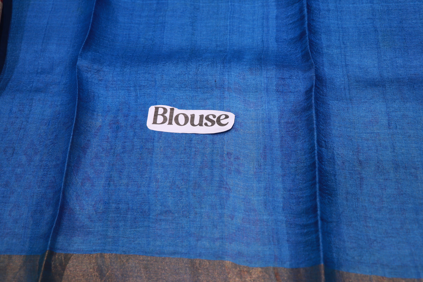 Pure  Tusser Blue Colour