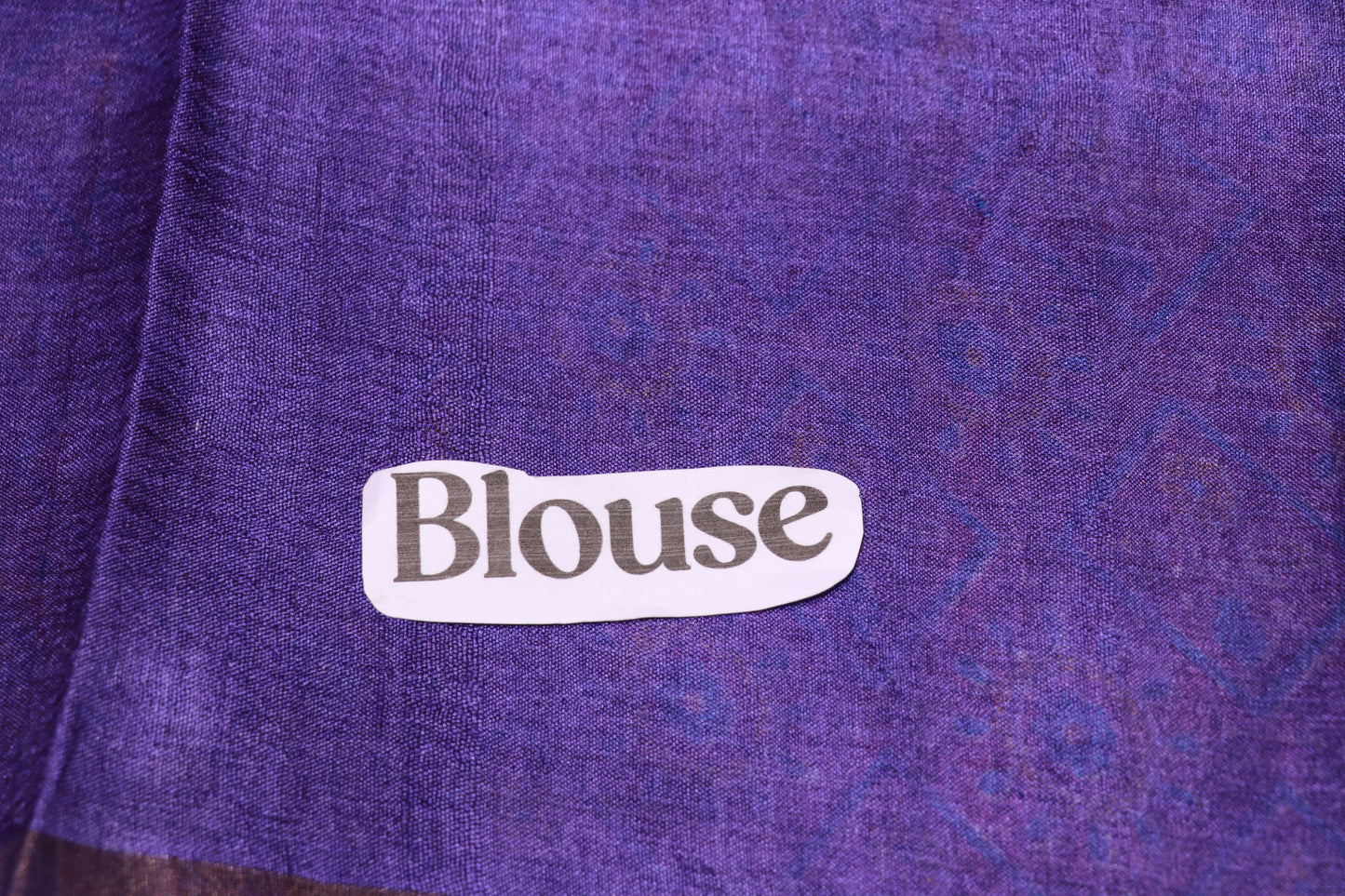 Pure  Tusser  Pink With Voilet Colour