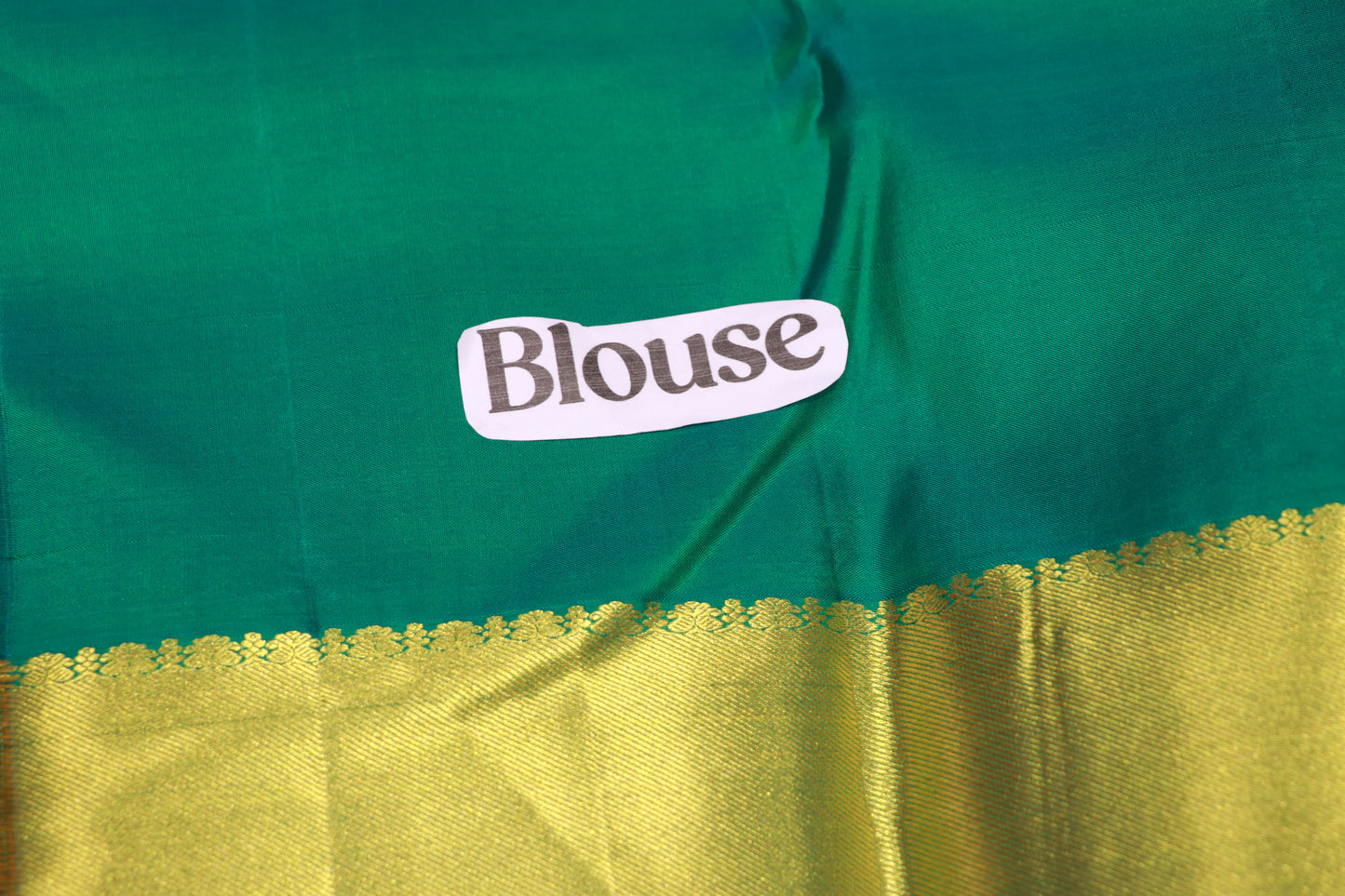 Pure Silk  Saree  Brown With  Blue  Colour
