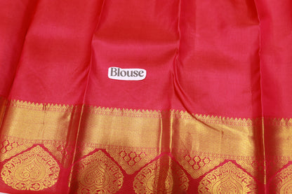 Pure Silk saree Pink  Colour