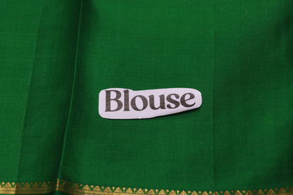 Pure  Silk Saree  Orange With  Green  Colour