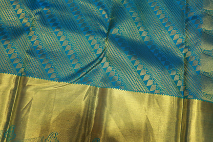 Pure  Silk Saree Voilet With  Blue Colour
