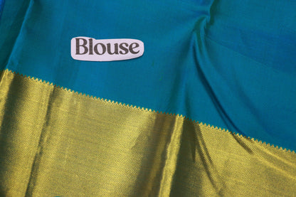 Pure  Silk Saree Voilet With  Blue Colour