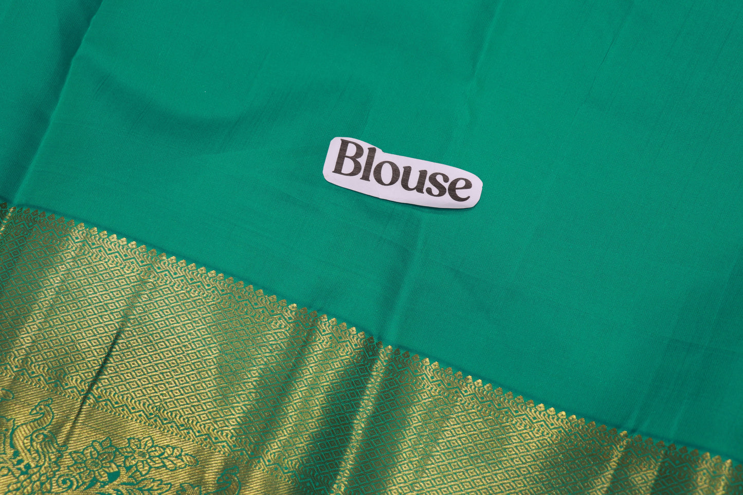Pure  Silk Saree  Ramar Blue Colour