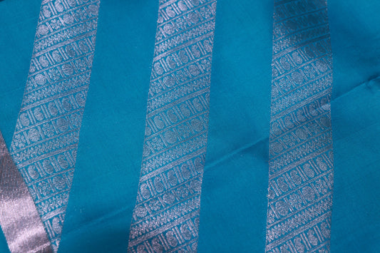 Pure  Silk Saree Sky Blue Colour