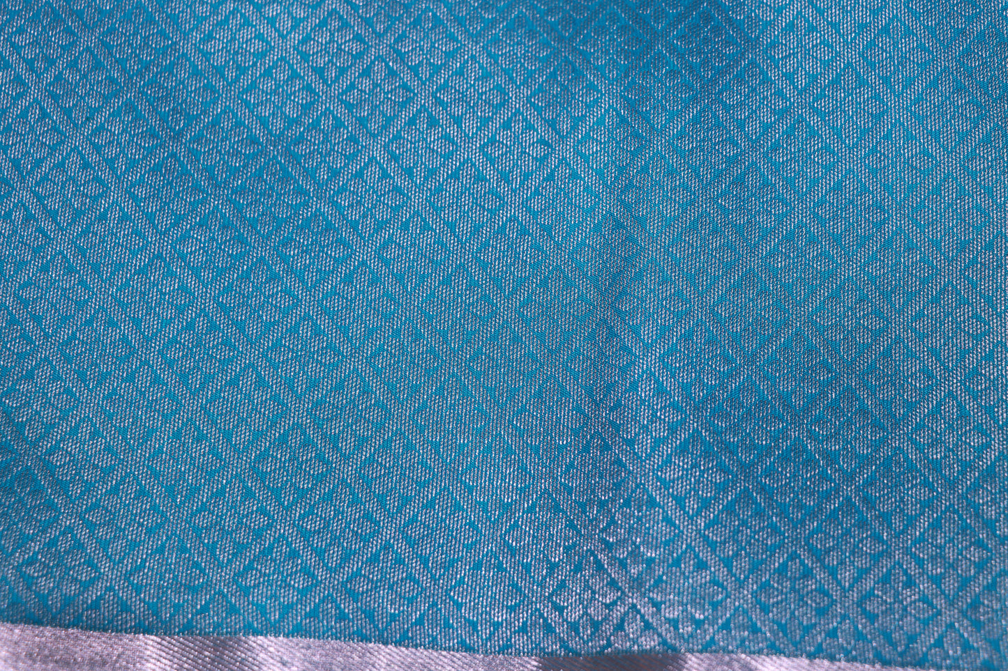 Pure  Silk Saree Sky Blue Colour
