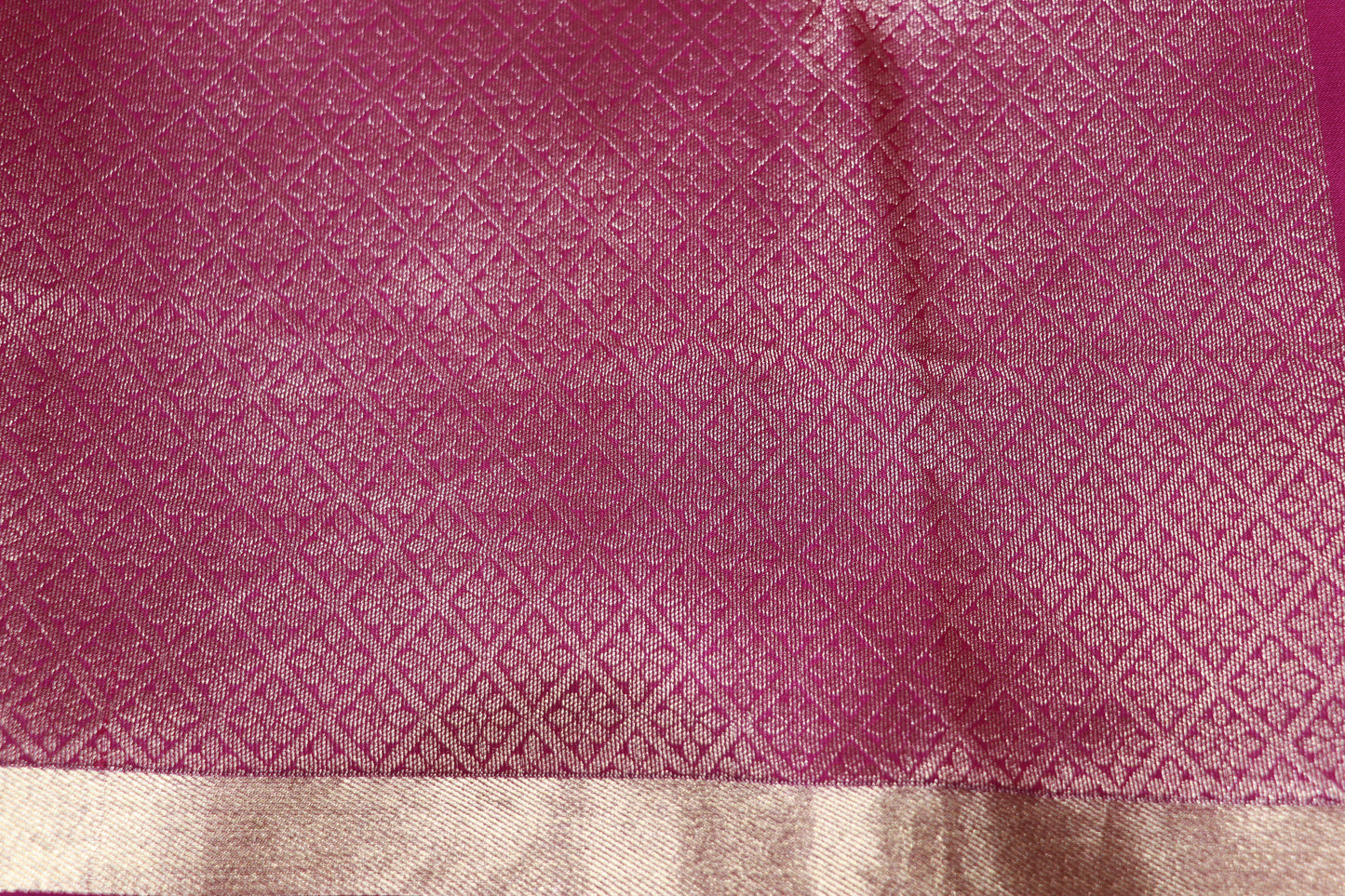 Pure  Silk Saree  Orange  With  Voilet Colour