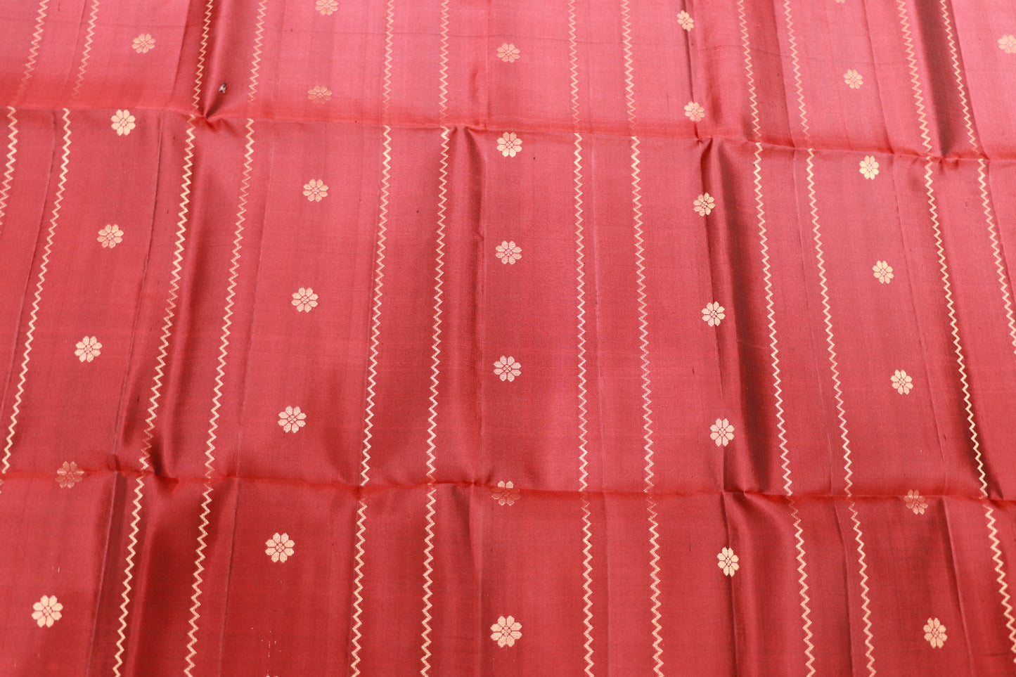 Pure Silk saree Red Colour