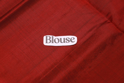 Pure Silk saree Red Colour