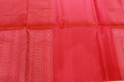 Pure Silk saree  Pink with Green Colour