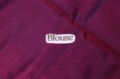 Pure Silk saree  violer with blue Colour