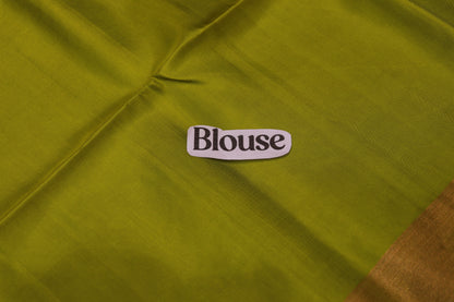 Pure Silk saree  Green Colour - Vaishali Silks