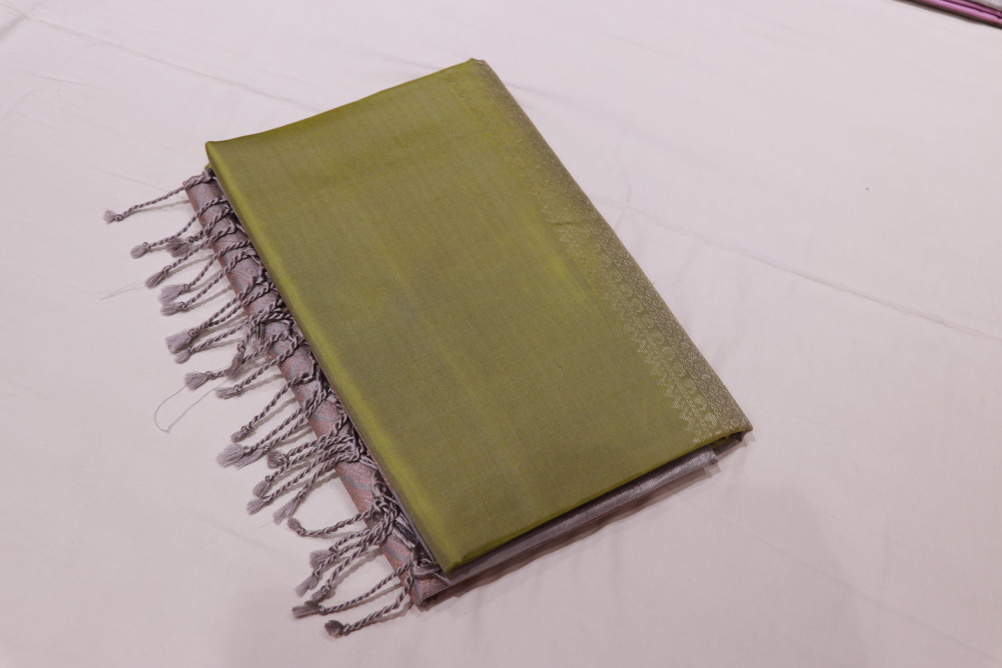 Pure Silk saree Green Colour