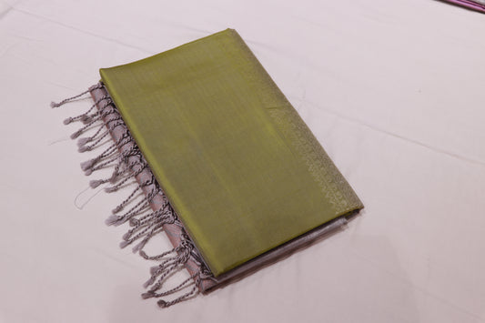 Pure Silk saree Green Colour