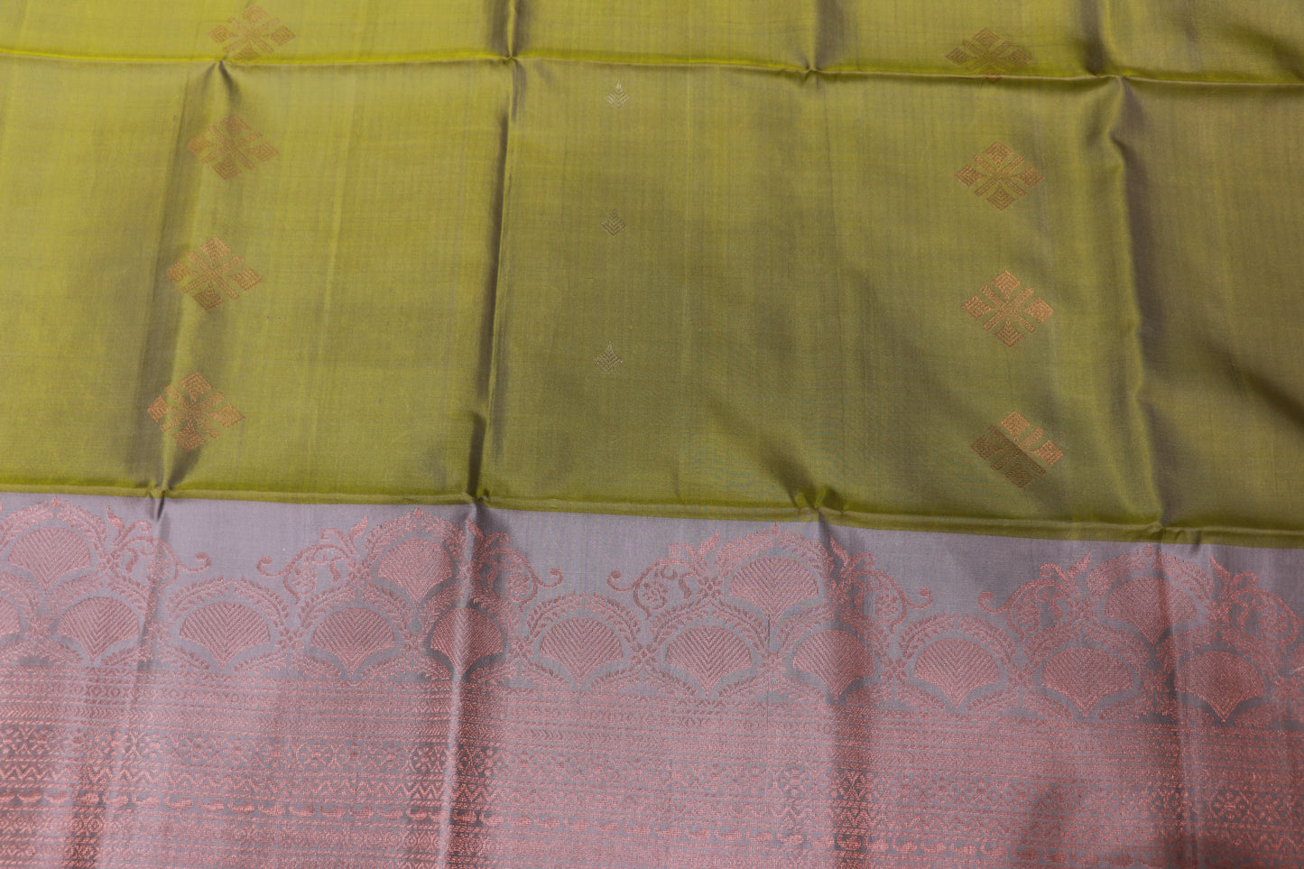Pure Silk saree Green Colour