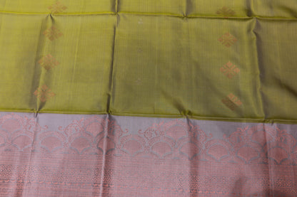 Pure Silk saree Green Colour