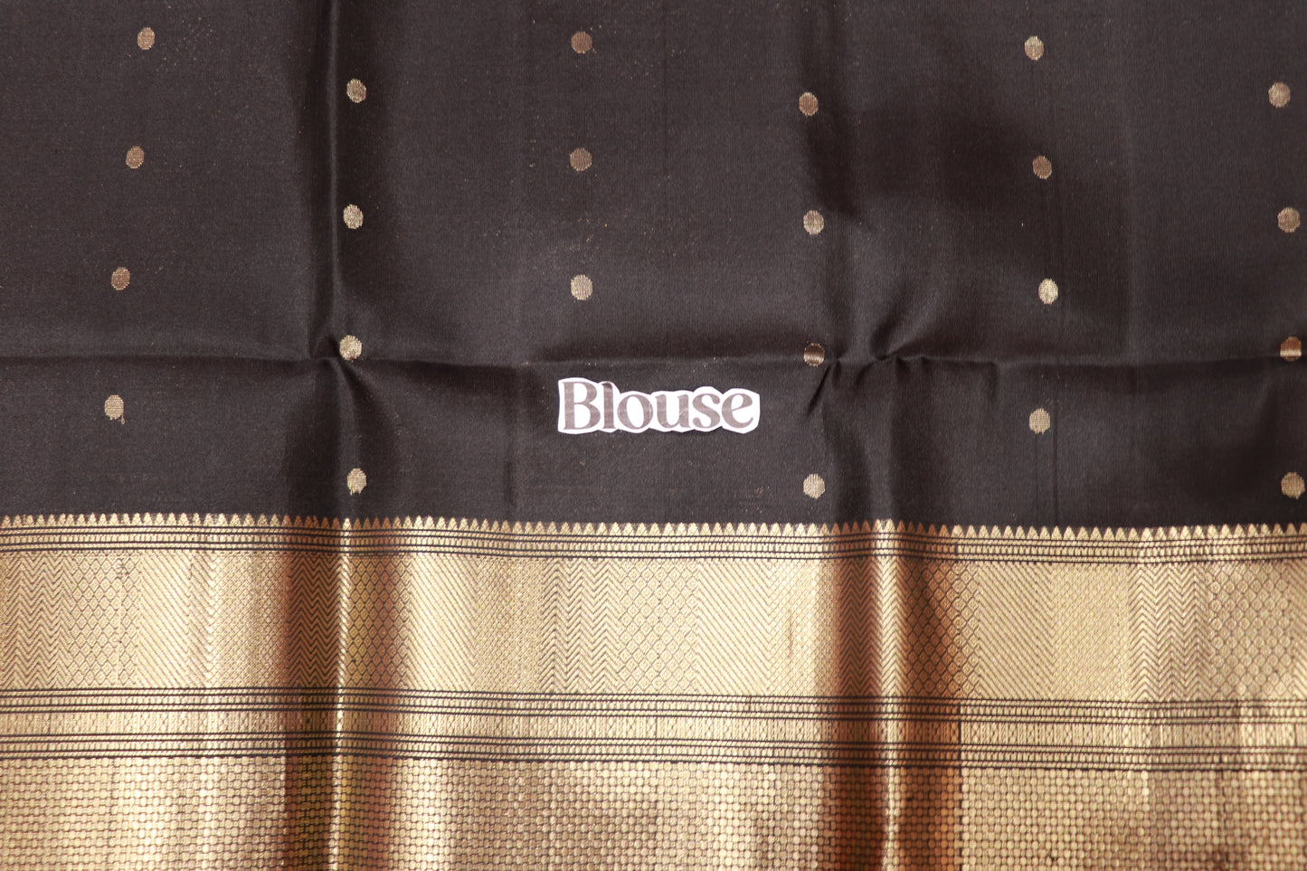 Pure Silk saree  Black Colour