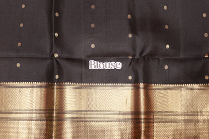 Pure Silk saree  Black Colour
