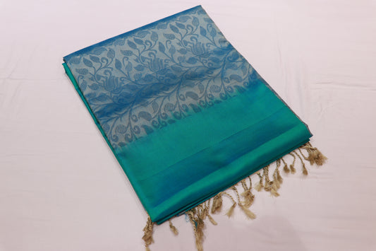 Pure Silk saree  Green  colour