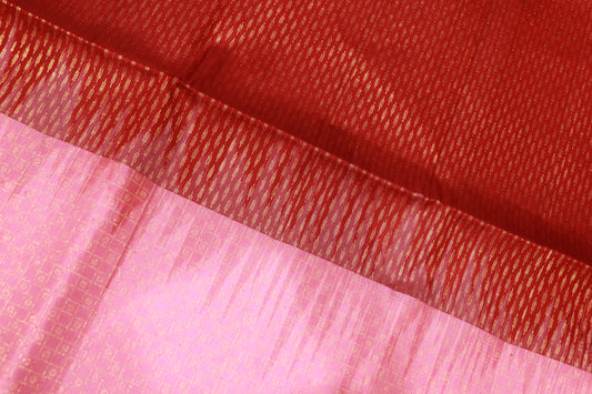 Pure Silk saree  Pink  Colour