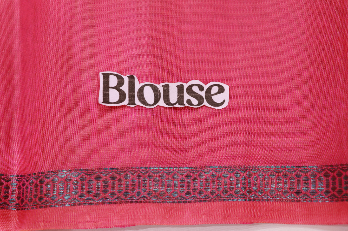 Pure Silk Saree Pink Colour
