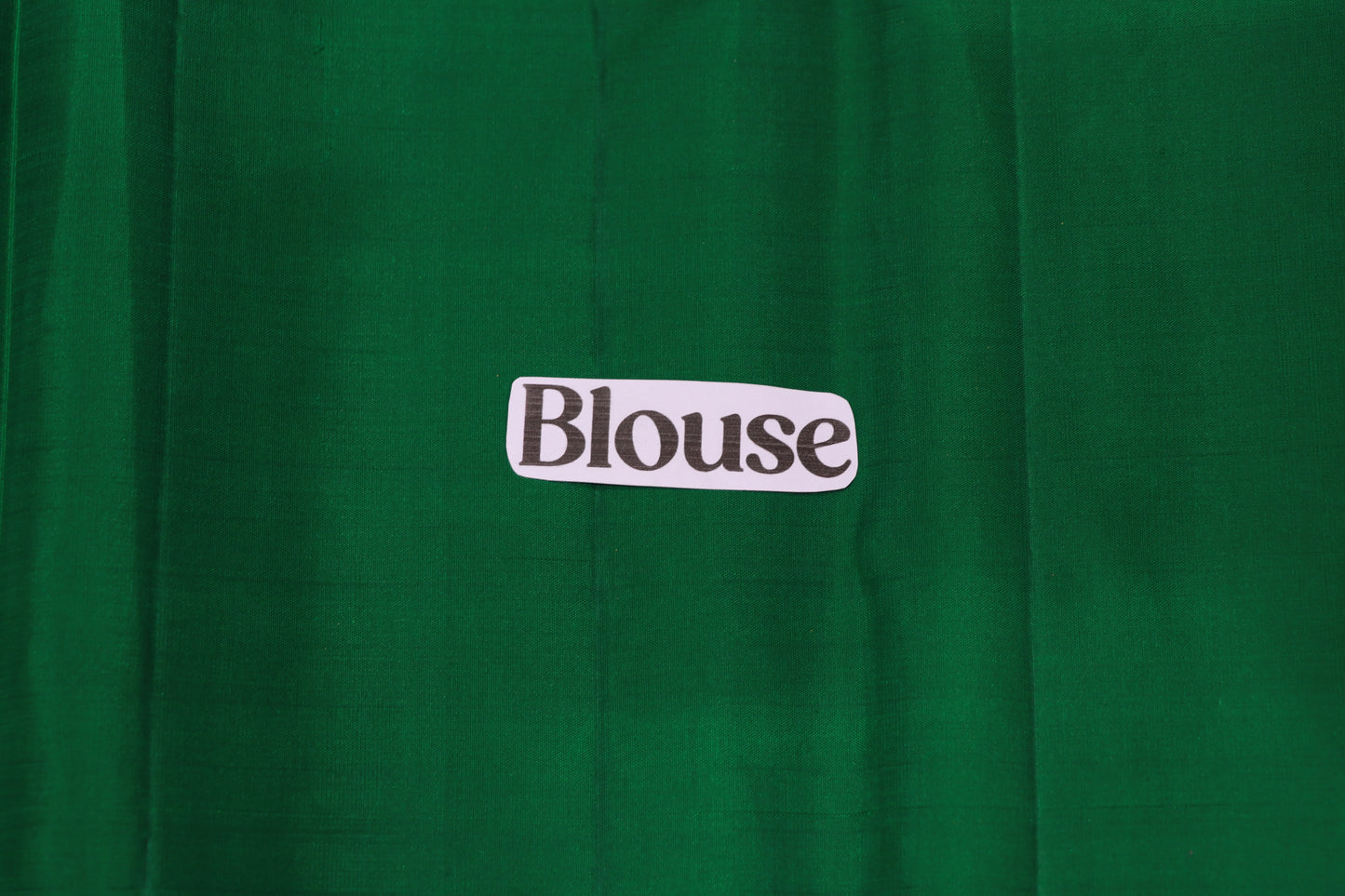 Pure silk saree  Dark Blue with  Green Blouse