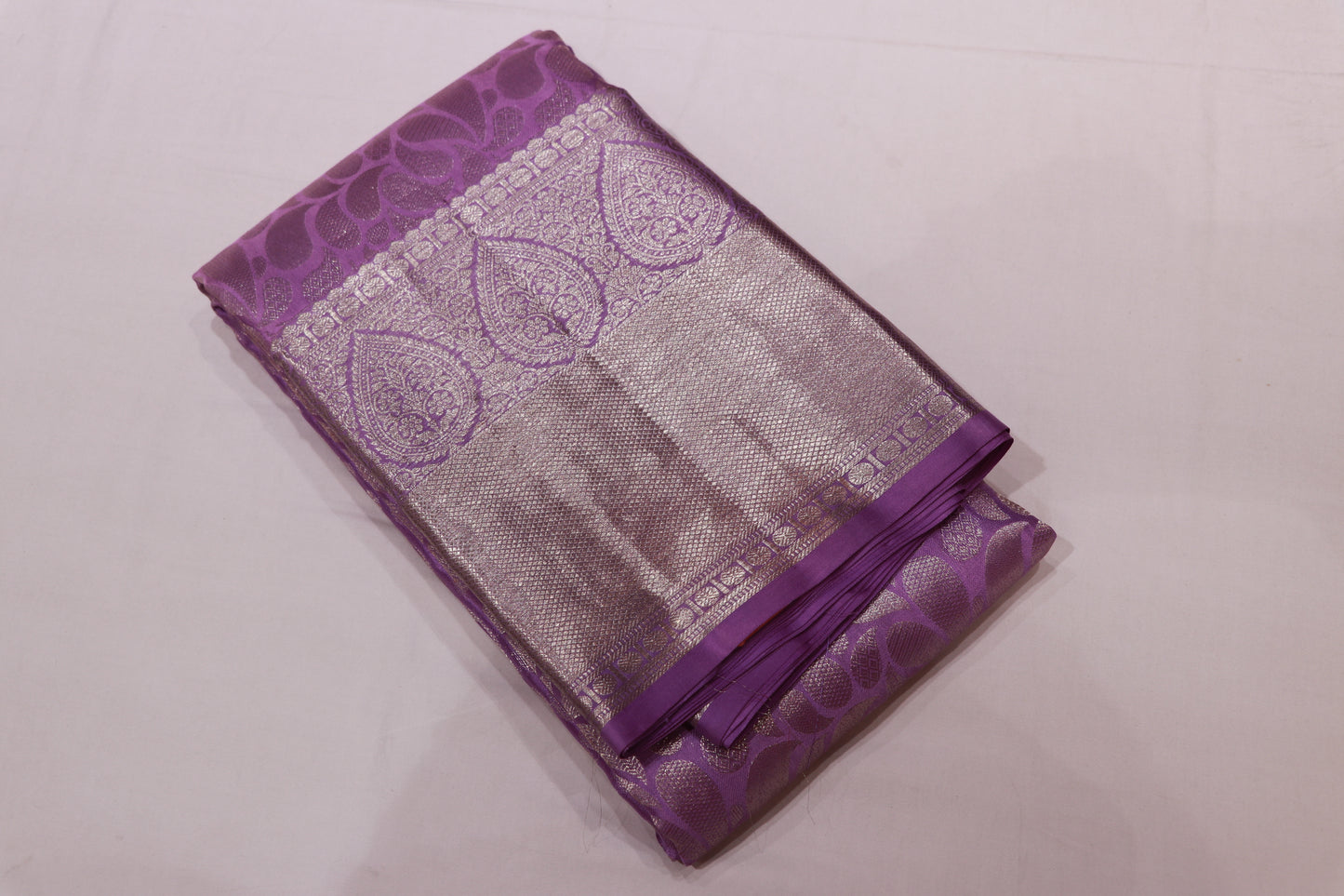 Pure silk saree Lavander colour