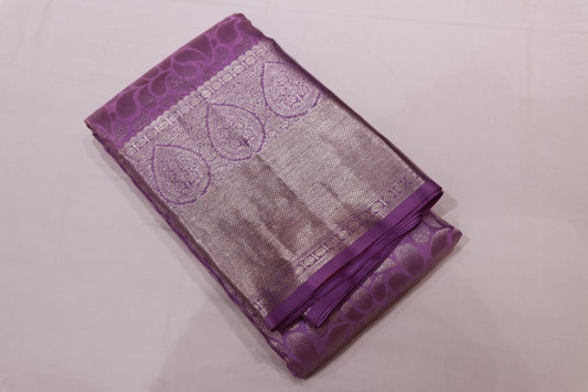 Pure silk saree Lavander colour