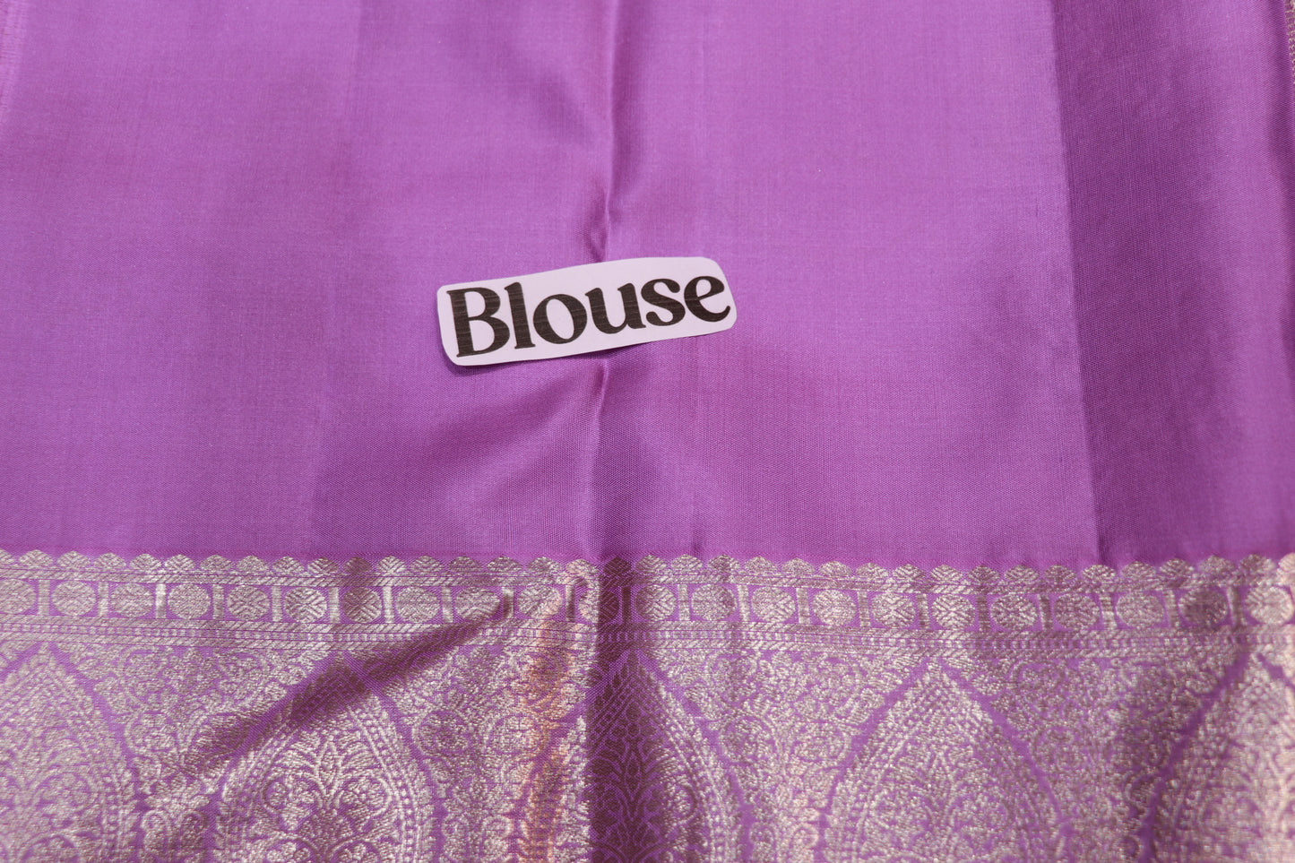 Pure silk saree Lavander colour