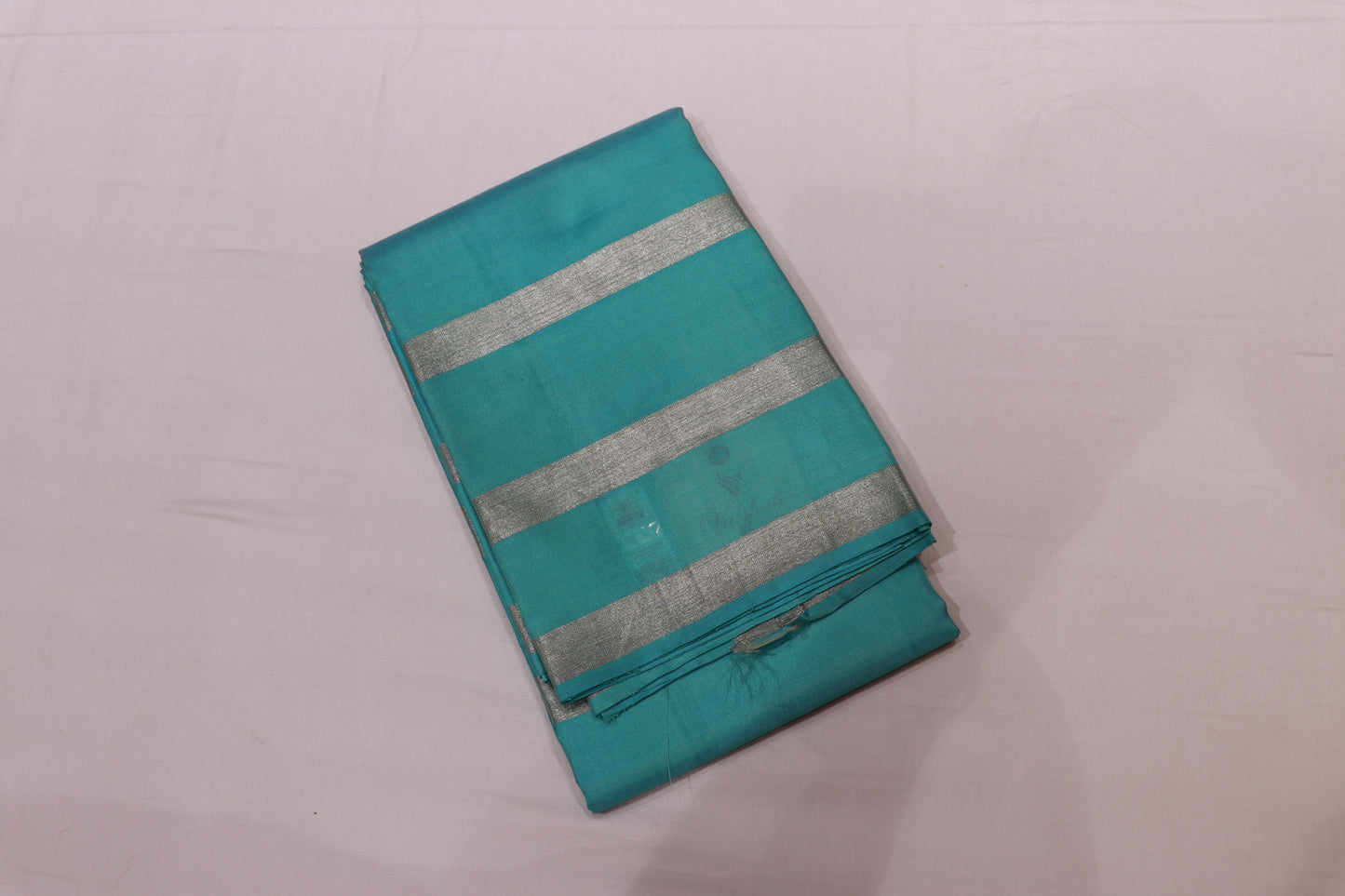 Pure silk saree Sky  Blue  Colour
