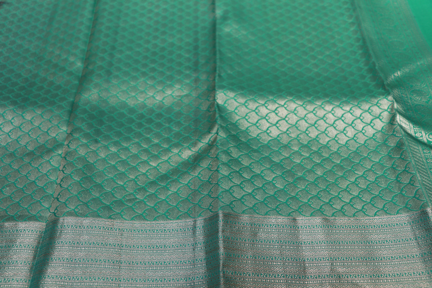 Pure Silk Saree Violet  With Green Colour