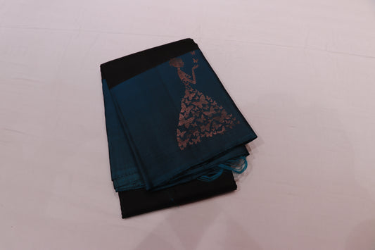 Pure Silk Saree  Black Colour Saree
