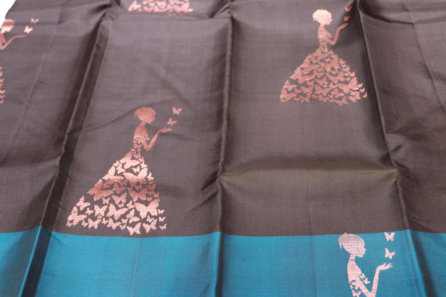 Pure Silk Saree  Black Colour Saree