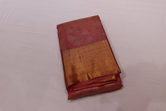 Pure Silk Saree   Pink  Colour