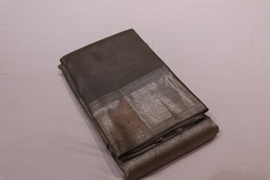 Pure Silk Saree    Gray Colour