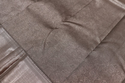 Pure Silk Saree    Gray Colour