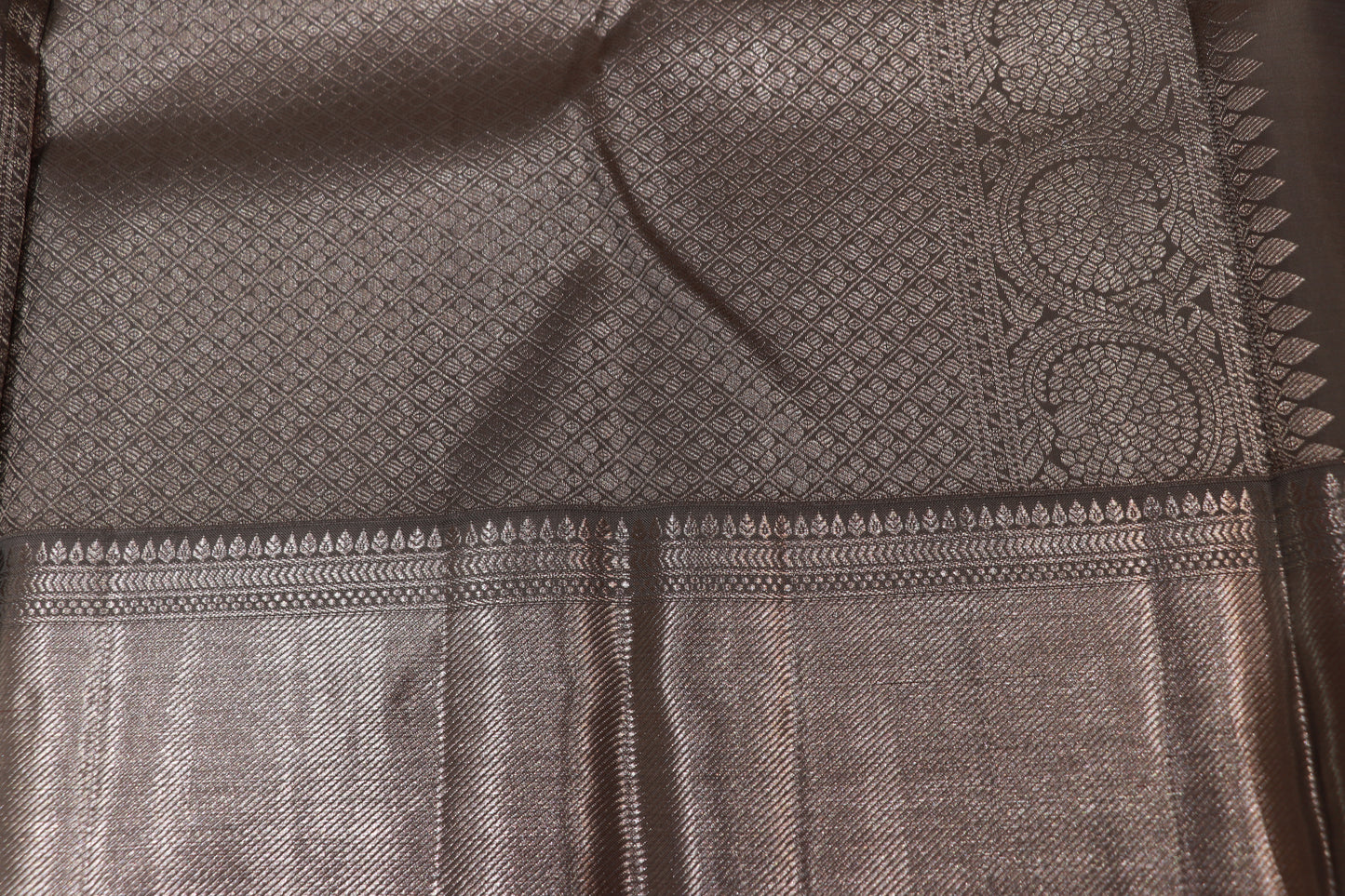 Pure Silk Saree    Gray Colour
